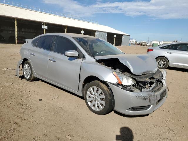 3N1AB7AP0EY260322 - 2014 NISSAN SENTRA S SILVER photo 4