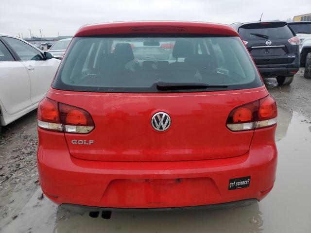 WVWDB7AJ8CW123137 - 2012 VOLKSWAGEN GOLF RED photo 6