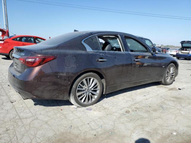 JN1EV7AP2JM358290 - 2018 INFINITI Q50 LUXE BROWN photo 3