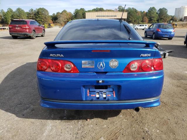 JH4DC54876S015550 - 2006 ACURA RSX BLUE photo 6