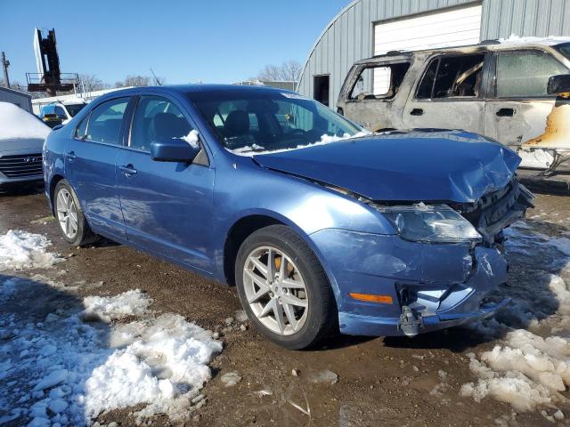 3FAHP0JG6AR262297 - 2010 FORD FUSION SEL BLUE photo 4