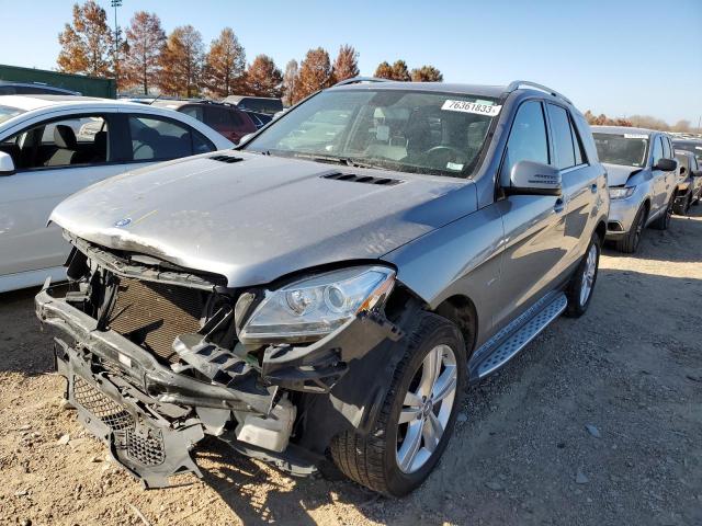 4JGDA5HB0CA020082 - 2012 MERCEDES-BENZ ML 350 4MATIC GRAY photo 1