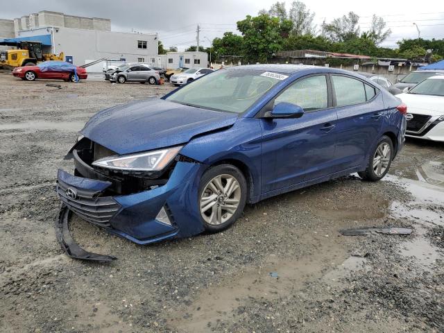 5NPD84LF9KH481700 - 2019 HYUNDAI ELANTRA SEL BLUE photo 1