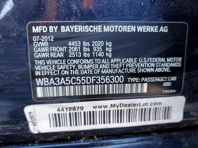 WBA3A5C55DF356300 - 2013 BMW 328 I BLACK photo 13