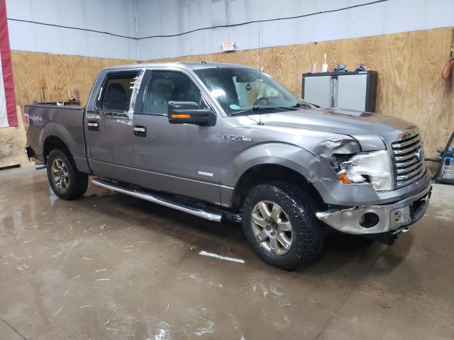 1FTFW1ET5BFC89278 - 2011 FORD F150 SUPERCREW GRAY photo 4