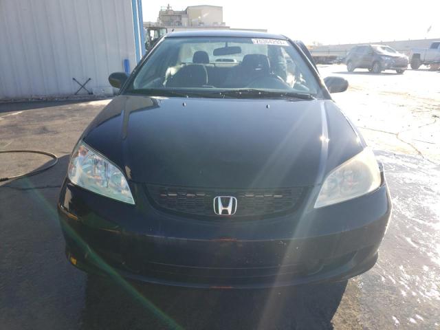 1HGEM22585L057925 - 2005 HONDA CIVIC LX BLACK photo 5