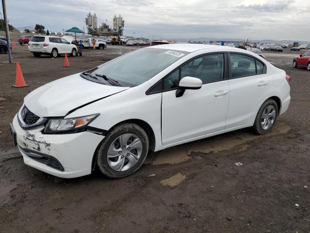 19XFB2F50FE704296 - 2015 HONDA CIVIC LX WHITE photo 1