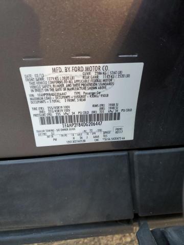 1FAHP2F84DG206447 - 2013 FORD TAURUS LIMITED GRAY photo 13