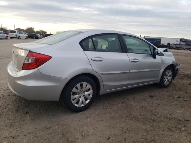 19XFB2F57CE077849 - 2012 HONDA CIVIC LX SILVER photo 3