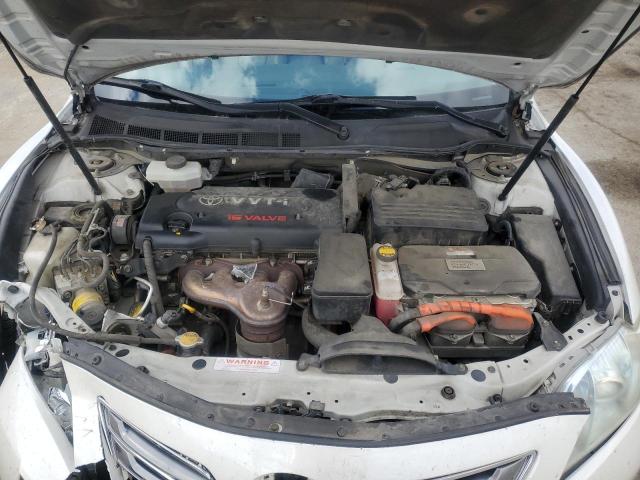 4T1BB46K77U021509 - 2007 TOYOTA CAMRY HYBRID WHITE photo 11