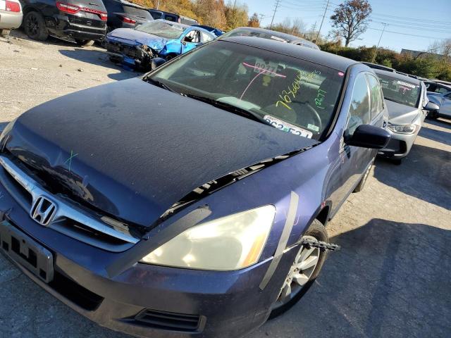 1HGCM66467A103220 - 2007 HONDA ACCORD SE BLUE photo 1