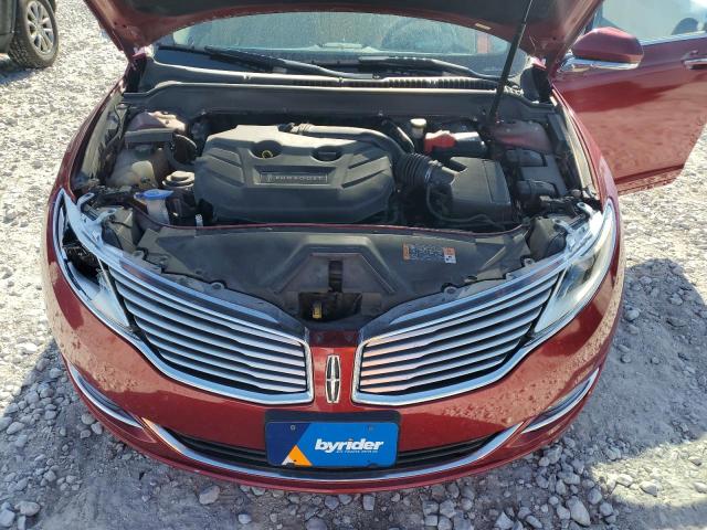 3LN6L2J91ER821539 - 2014 LINCOLN MKZ RED photo 11
