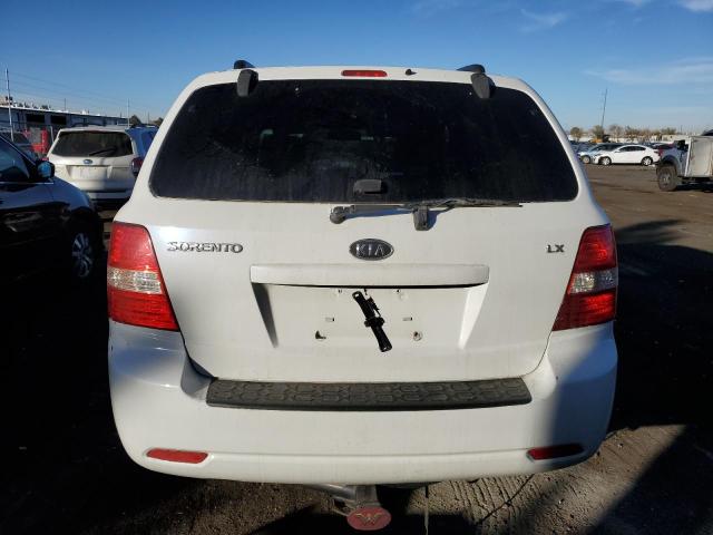 KNDJC735095878507 - 2009 KIA SORENTO LX WHITE photo 6