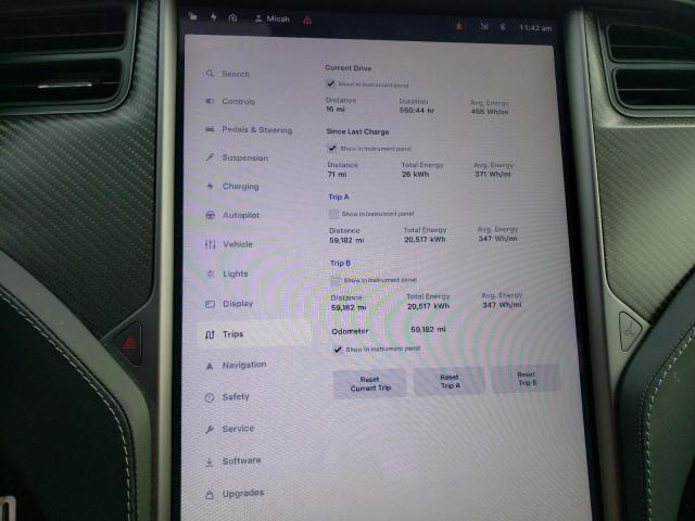 5YJSA1E49KF347760 - 2019 TESLA MODEL S თეთრი ფოტო 9