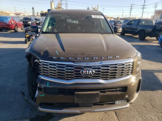 5XYP5DHC1MG101747 - 2021 KIA TELLURIDE SX GREEN photo 5