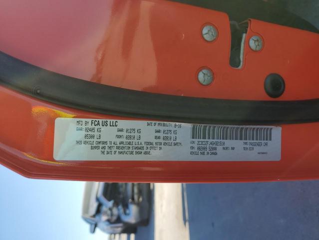 2C3CDZFJ4GH321510 - 2016 DODGE CHALLENGER R/T SCAT PACK ORANGE photo 13