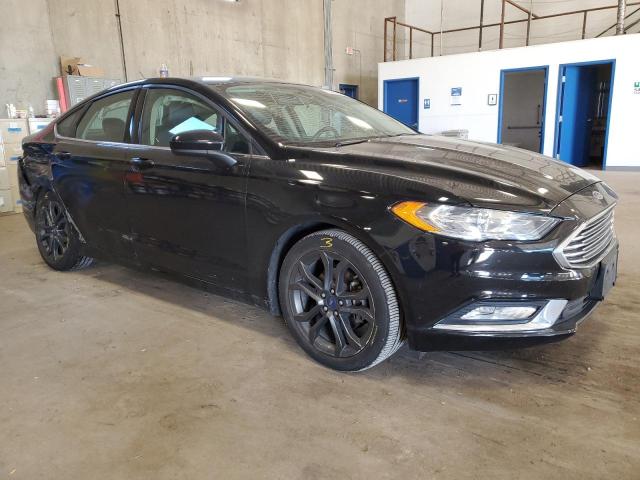 3FA6P0HD9JR145929 - 2018 FORD FUSION SE BLACK photo 4