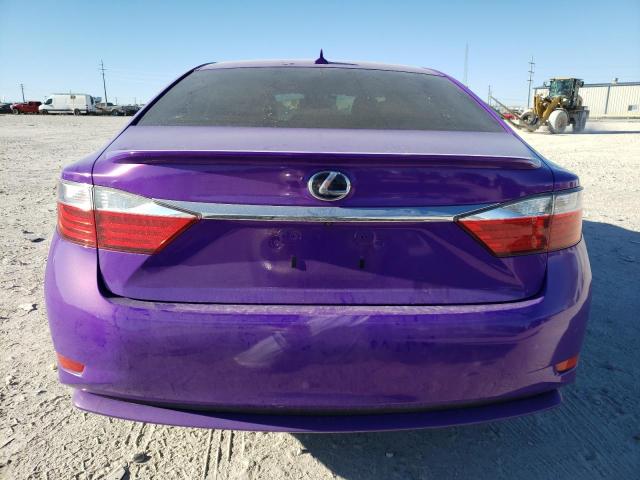 JTHBW1GG4D2027212 - 2013 LEXUS ES 300H PURPLE photo 6