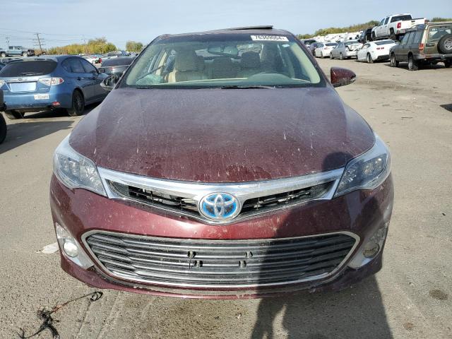 4T1BD1EB7EU028063 - 2014 TOYOTA AVALON HYBRID BURGUNDY photo 5