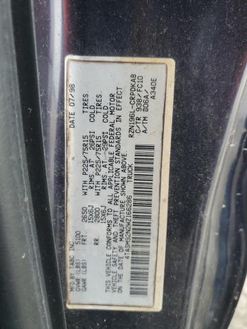 4TASM92N2WZ166286 - 1998 TOYOTA TACOMA XTRACAB PRERUNNER იასამნისფერი ფოტო 12