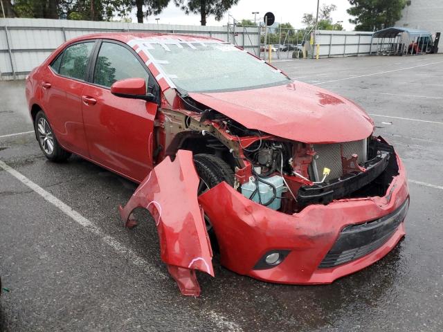 5YFBURHE0FP237880 - 2015 TOYOTA COROLLA L RED photo 4