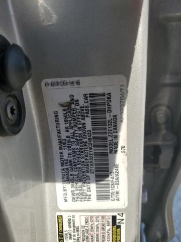 2T1KR32E74C249433 - 2004 TOYOTA COROLLA MA XR SILVER photo 12
