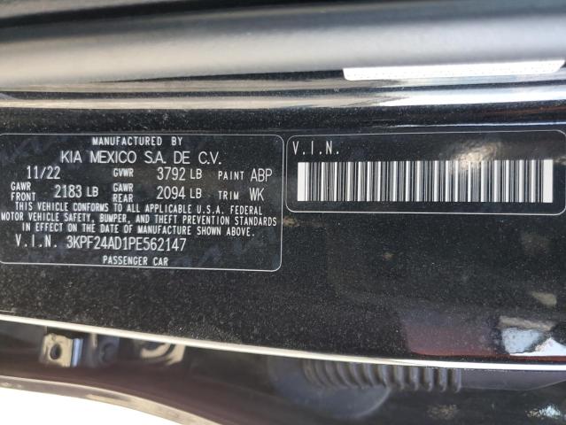 3KPF24AD1PE562147 - 2023 KIA FORTE LX BLACK photo 12