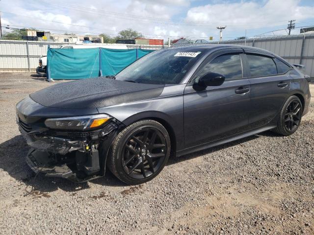 2HGFE2F56NH578442 - 2022 HONDA CIVIC SPORT BLACK photo 1