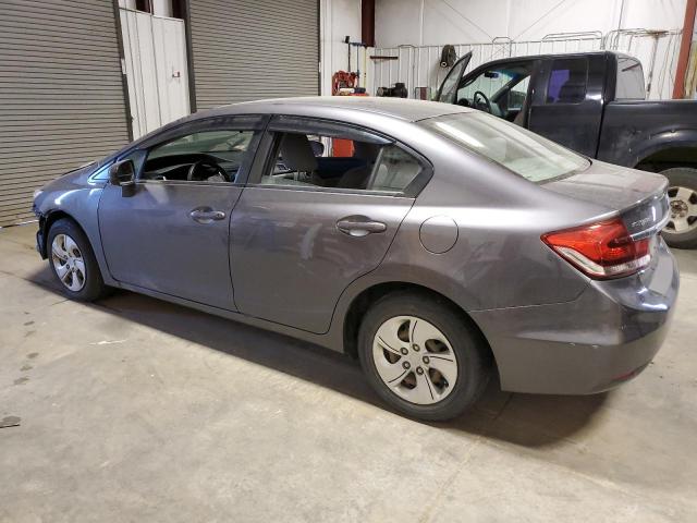 2HGFB2F52EH511555 - 2014 HONDA CIVIC LX GRAY photo 2