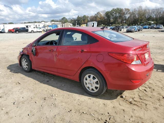 KMHCT4AE7DU475838 - 2013 HYUNDAI ACCENT GLS RED photo 2