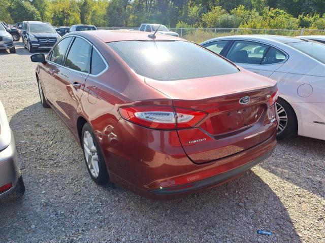 3FA6P0HD0ER120570 - 2014 FORD FUSION SE ORANGE photo 3