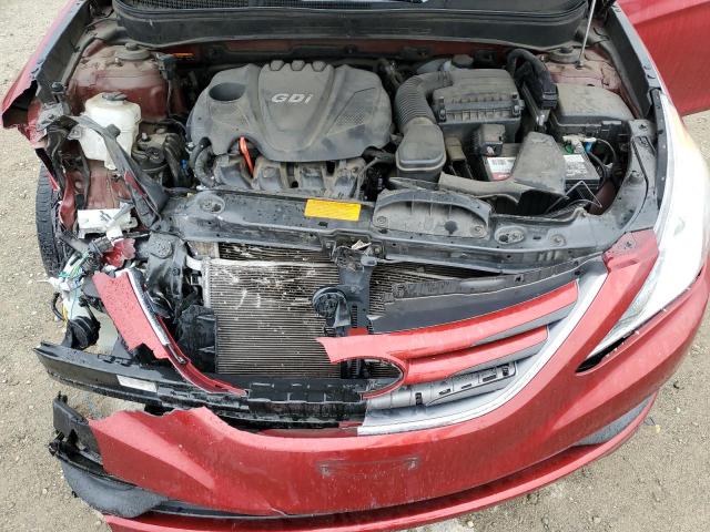 5NPEB4AC7EH908021 - 2014 HYUNDAI SONATA GLS RED photo 11