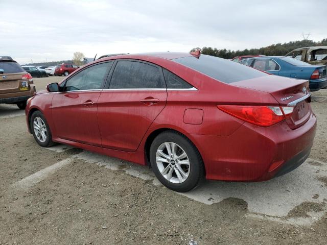 5NPEB4AC7EH908021 - 2014 HYUNDAI SONATA GLS RED photo 2