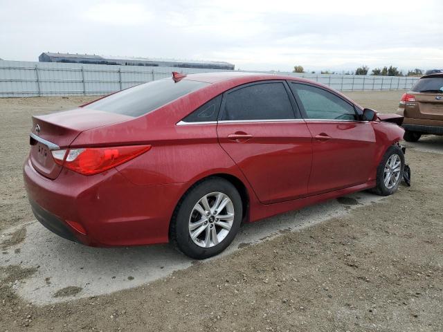 5NPEB4AC7EH908021 - 2014 HYUNDAI SONATA GLS RED photo 3