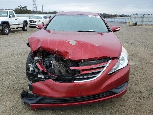 5NPEB4AC7EH908021 - 2014 HYUNDAI SONATA GLS RED photo 5