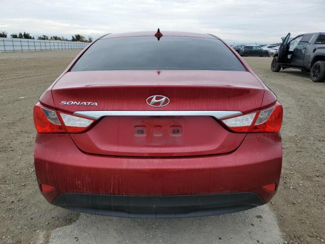 5NPEB4AC7EH908021 - 2014 HYUNDAI SONATA GLS RED photo 6