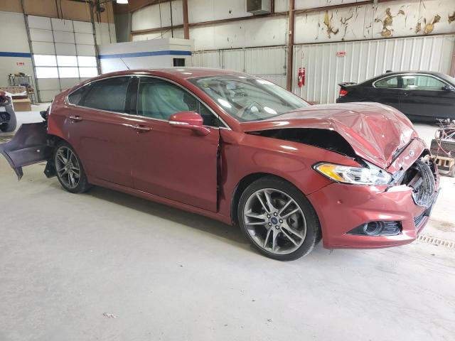 3FA6P0K91ER231651 - 2014 FORD FUSION TITANIUM BURGUNDY photo 4