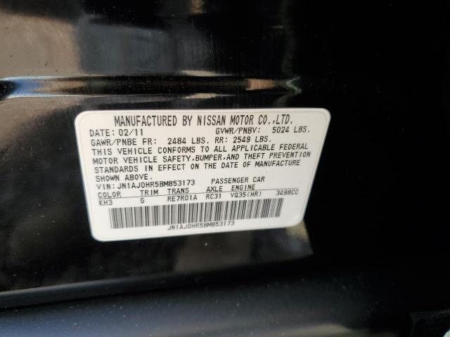 JN1AJ0HR5BM853173 - 2011 INFINITI EX35 BASE 黑色 照片 12