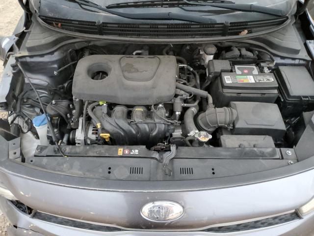 3KPA24AB9KE243015 - 2019 KIA RIO S GRAY photo 11