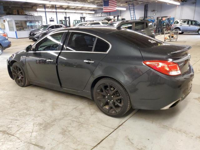 2G4GV5GVXD9200292 - 2013 BUICK REGAL GS CHARCOAL photo 2