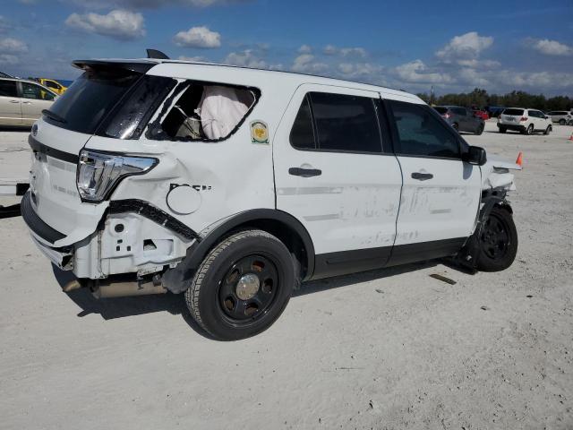 1FM5K8AR8KGA13399 - 2019 FORD EXPLORER POLICE INTERCEPTOR Weiß Foto 3