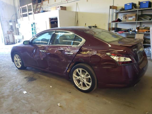 1N4AA5AP2CC840798 - 2012 NISSAN MAXIMA S MAROON photo 2