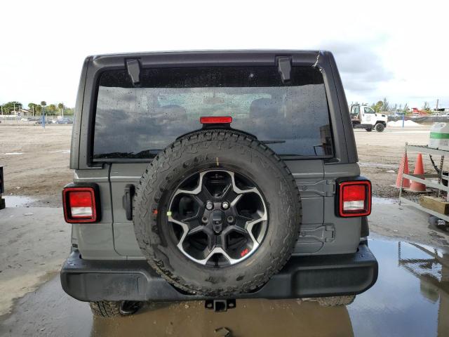 1C4HJXAG2MW715370 - 2021 JEEP WRANGLER SPORT GRAY photo 6