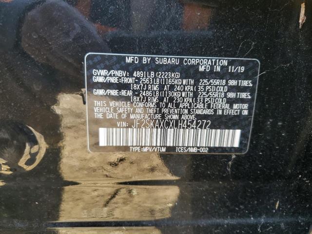 JF2SKAXCXLH454272 - 2020 SUBARU FORESTER TOURING 黑色 照片 13