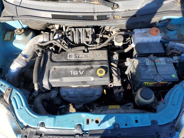 KL1TD56617B144687 - 2007 CHEVROLET AVEO BASE BLUE photo 11