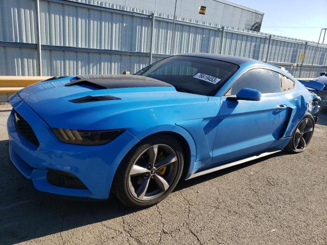 1FA6P8TH7H5264603 - 2017 FORD MUSTANG BLUE photo 1