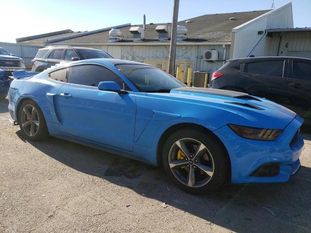 1FA6P8TH7H5264603 - 2017 FORD MUSTANG BLUE photo 4