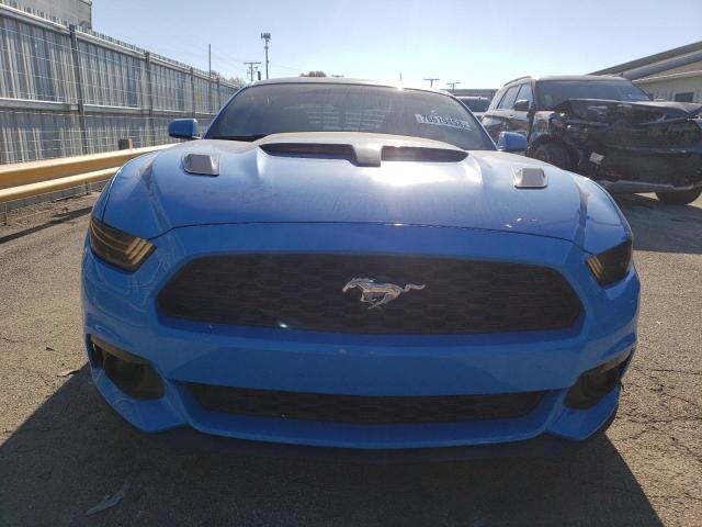1FA6P8TH7H5264603 - 2017 FORD MUSTANG BLUE photo 5