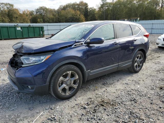 5J6RW1H58KL004420 - 2019 HONDA CR-V EX BLUE photo 1