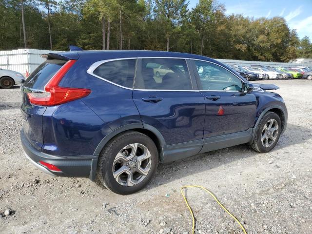 5J6RW1H58KL004420 - 2019 HONDA CR-V EX BLUE photo 3